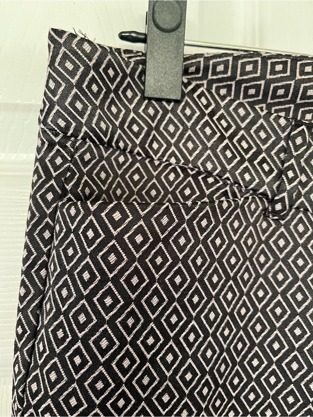 Old Navy Black and White Geometric Print Pants